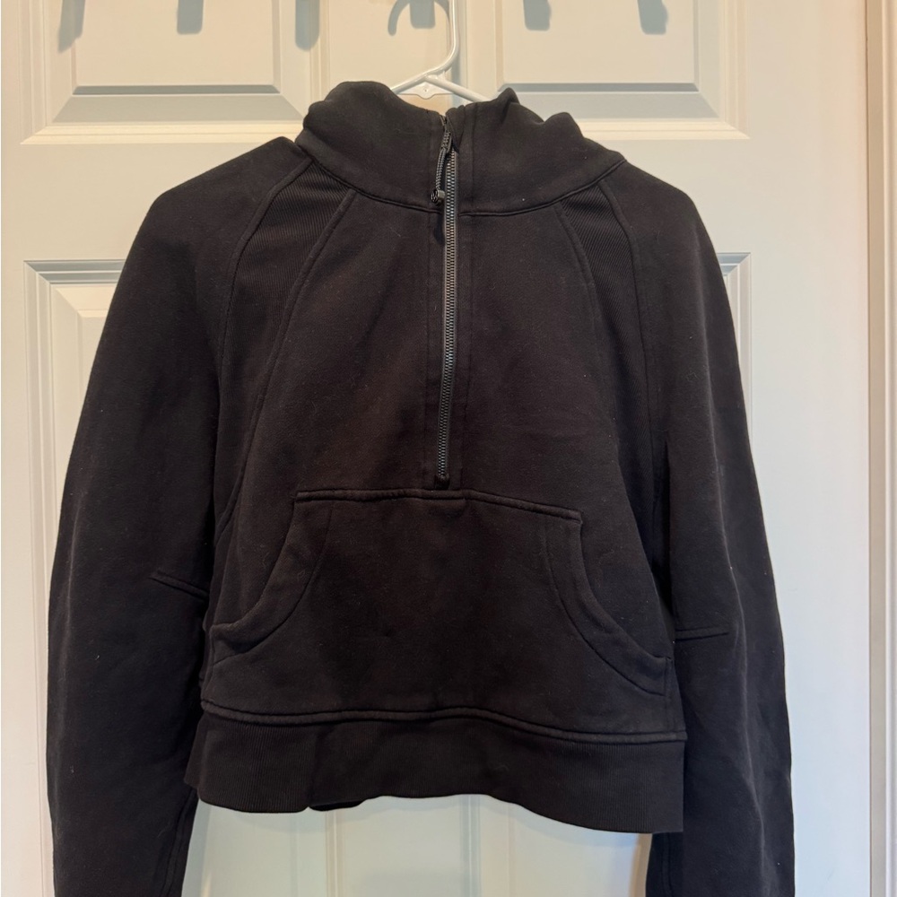 Black Half-Zip Hoodie